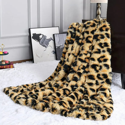 Thickened Fluffy Blanket Warm Spring Bedspread on the bed Stitch plaid sofa cover Double side blankets and throws for Home decor