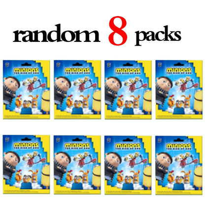 Anime 2-24pcs minions Blind Box figures Box game Doll Figure PVC model Toys desktop Decorative Kids birthday Christmas Gifts