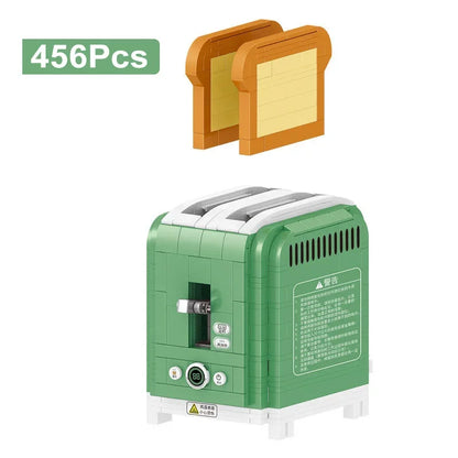 Classic Creative Coffee Machine Mini Diamond Model Building Blocks  City Friend Bricks Toys for Kids Adult Gifts