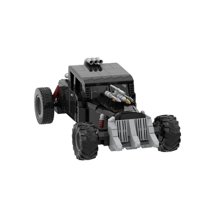 MOC Mad Max Fury Road  Irritable Black Model Building Blocks Military Combat Truck Chariot Tatra T815 Car Bricks Toy Adult Gift
