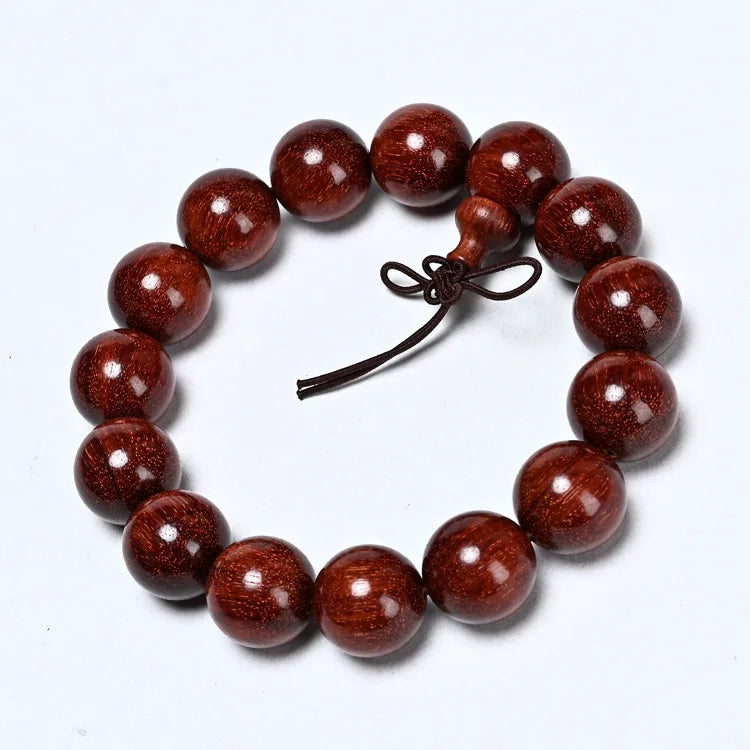 African Lobular Red Sandalwood Beads Zambia Red Sandalwood Hand String 8mm 108 Rosary Beads Men's and Women's Bracelet Wholesale