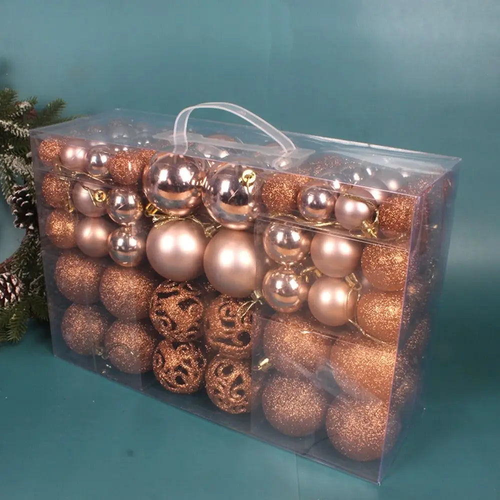 100pcs Christmas Decor Tree Xmas Balls Party Wedding Ornament Party Supplies Xmas Ornament Ball Xmas