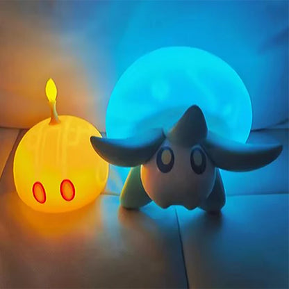 Genshin Impact Genuine Game Floating Water Mushroom Fungus Anime Character Night Light Children Bedside Lamp For Night Kids Gift