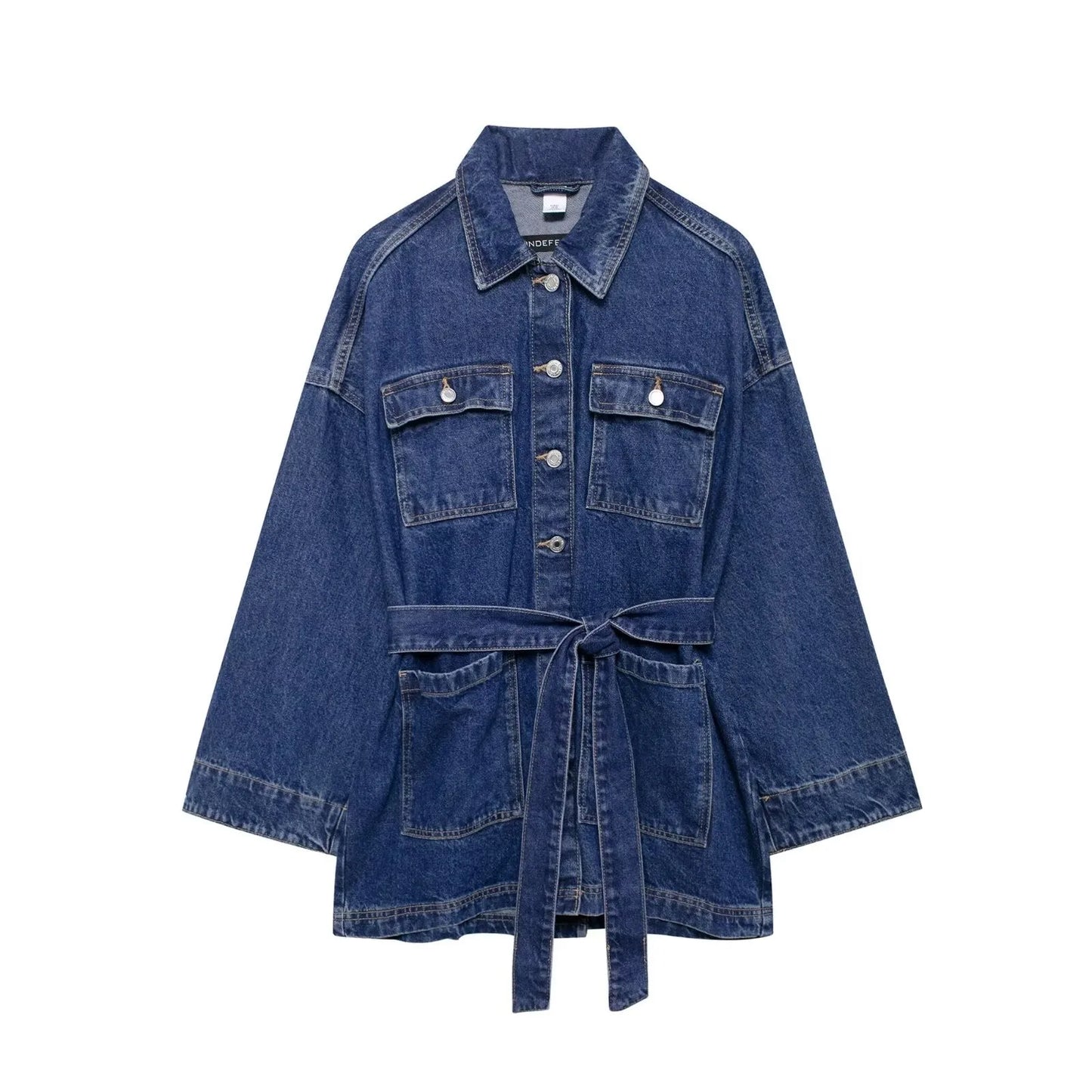 Denim Hoodie Jacket Woman'S Jean Button Up Long Sleeves Washed Casual Denim Casual Jackets For Women 2024 Autumn Versatile