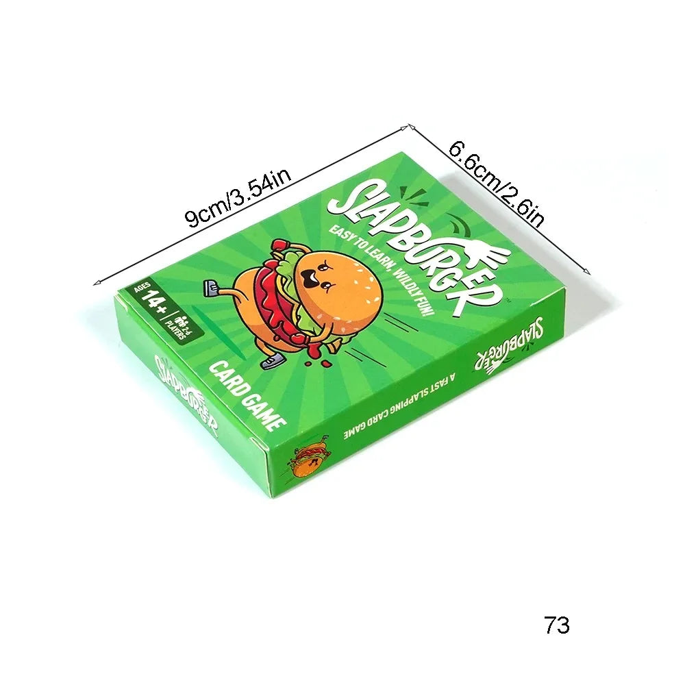 Slapburger Card Game Fun Family Games for Game Night Playing Card Games Families Party Gifts 2-6 Players