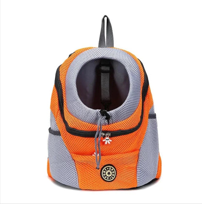 Double Shoulder Portable Travel Backpack Pet Dog Outdoor Carrier Bag Pet Dog Front Bag Mesh Backpack Pet Carrying Supplies