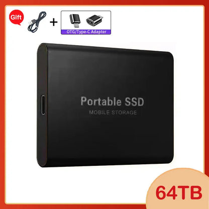 Lenovo 1TB External Hard Disk 2TB High-Speed Hard Drive USB3.1 Type-C Solid State Drive Storage Disks for Laptops/Desktop/Mac