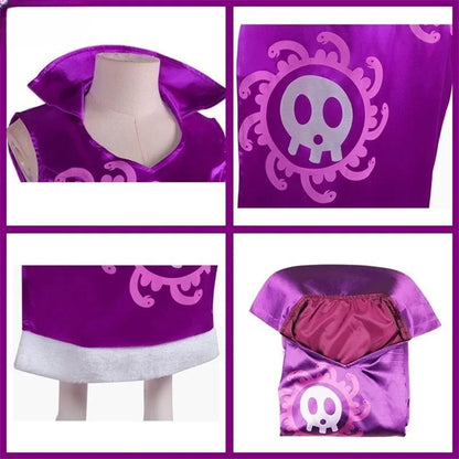 Boa Hancock Cosplay Costume Anime Kimono Purple Dress Cheongsam Cloak Women Halloween  Fancy Dress Cheongsam Uniform Suits