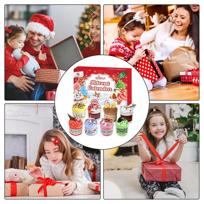 Christmas Holiday Slime Advent Calendar Christmas Countdown for Kids Toys 24 Day Toy Adventure Calendar Christmas New Year Gift
