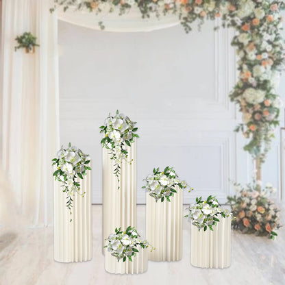 Wedding Centerpieces Cardboard Vases Sets Flower Vase Flowers Cylinder Centerpiece Stand for Party Tables Decorations