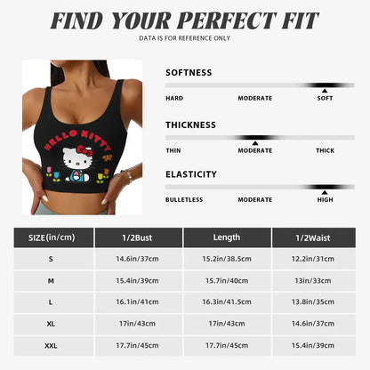 EtherealBe Hello Kitty Sports Bra for Women
