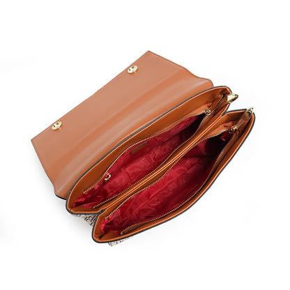 CH Retro Texture Women's Bag Printed Shoulder Bag Casual Fashion Square Small Women's Bag Tote Bag