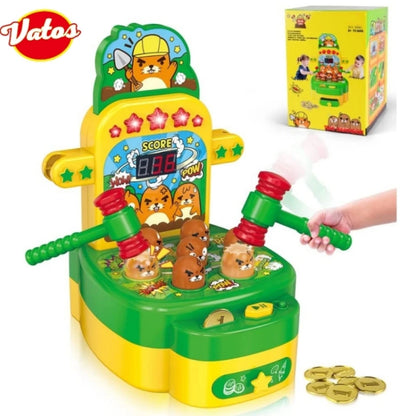 Baby Whack a Mole Game Toy with Hammer Toddler Toys Mini Electronic Arcade Game with 2 Hammers Pounding Toys for Kids 3 4 5 6