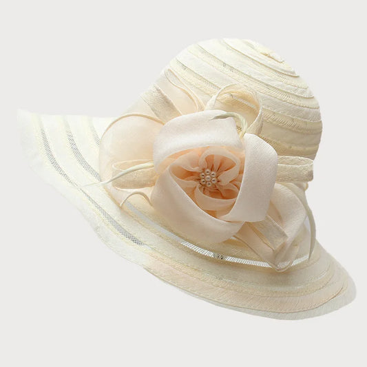 Fashionable versatile hats for women with big brim top hats flowers sun hats summer seaside sun hat