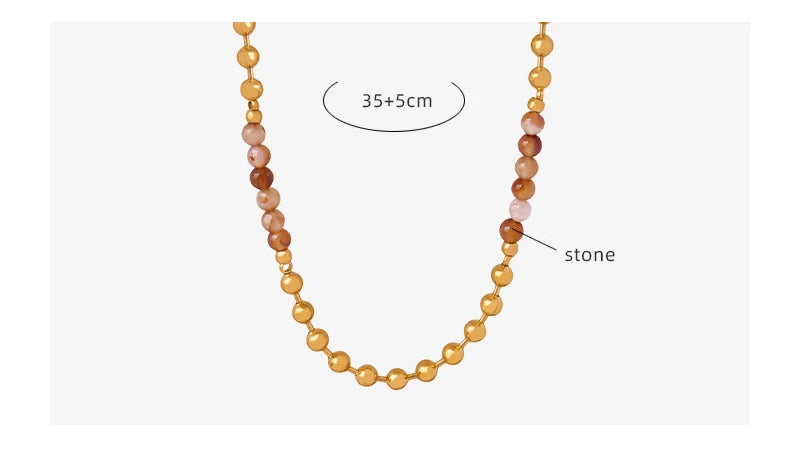 Gorgeous Purple Beaded Necklace for women Copper Nature Agate Chain Charm Jewelry Wholesale