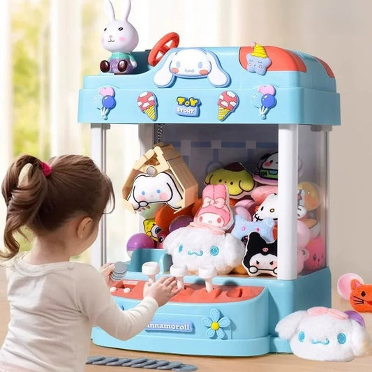 Sanrio Peripheral Children'S Toys Kuromi Claw Machine Clip Doll Machine Home Birthday Gift Girl Hand Toy Boy Toy Christmas Gift