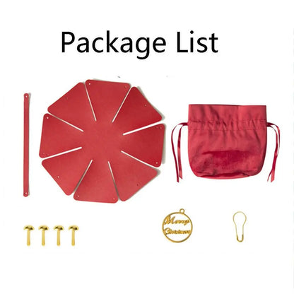 For Children Kids Ornament Christmas Decoration PU Gift Handbag Gift Pouch Christmas Present Bag Candy Bag Material Package