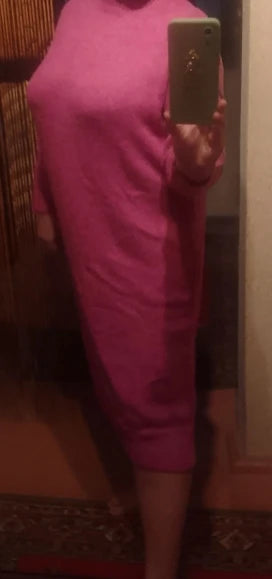 Winter Women Dress Fall Sweater Women Dress Long Sleeve Knitted Dresses Maxi Vintage Oversize Dresses Knitting Thick Warm Purple