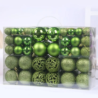 100pcs Christmas Decor Tree Xmas Balls Party Wedding Ornament Party Supplies Xmas Ornament Ball Xmas