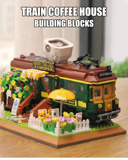 Classic Creative Coffee Machine Mini Diamond Model Building Blocks MOC Construction Bricks Collection Toy Children Xmas Gift