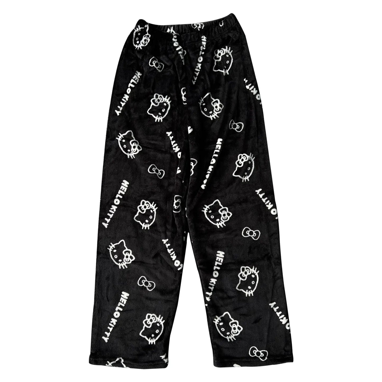 2025 New HelloKitty Outerwear Autumn/Winter Plush Sleeper Pants Women's Warm Pants Flannel Home Pants Soft Warm Sleeper Pants