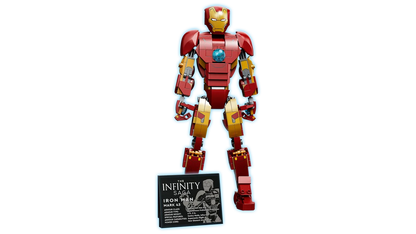 LEGO, Marvel, Superhero 76206, Iron Man, Doll, Anime Model, Children's Building Blocks, Toy Gift
