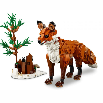 LEGO 31154 Creator 3 in 1 Forest Animals: Red Fox Toy, Transforms to Owl Toy Figure or to Squirrel Toy, Woodland Figures Set