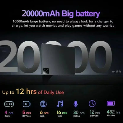 2025 Nuevo XioaMi Pad 7S Pro Tablet 4K HD 22GB RAM 2TB ROM Android 14 20000mAh Bluetooth  5G WIFI Dual SIM tableta de pantalla