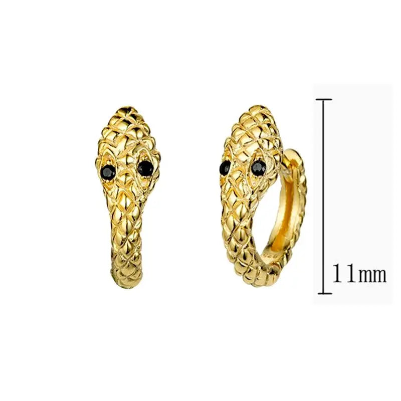 925 Sterling Silver Needle Pave Crystal Snake Type Stud Earrings for Women Simple Cute Animal Earrings Fashion Delicate Jewelry