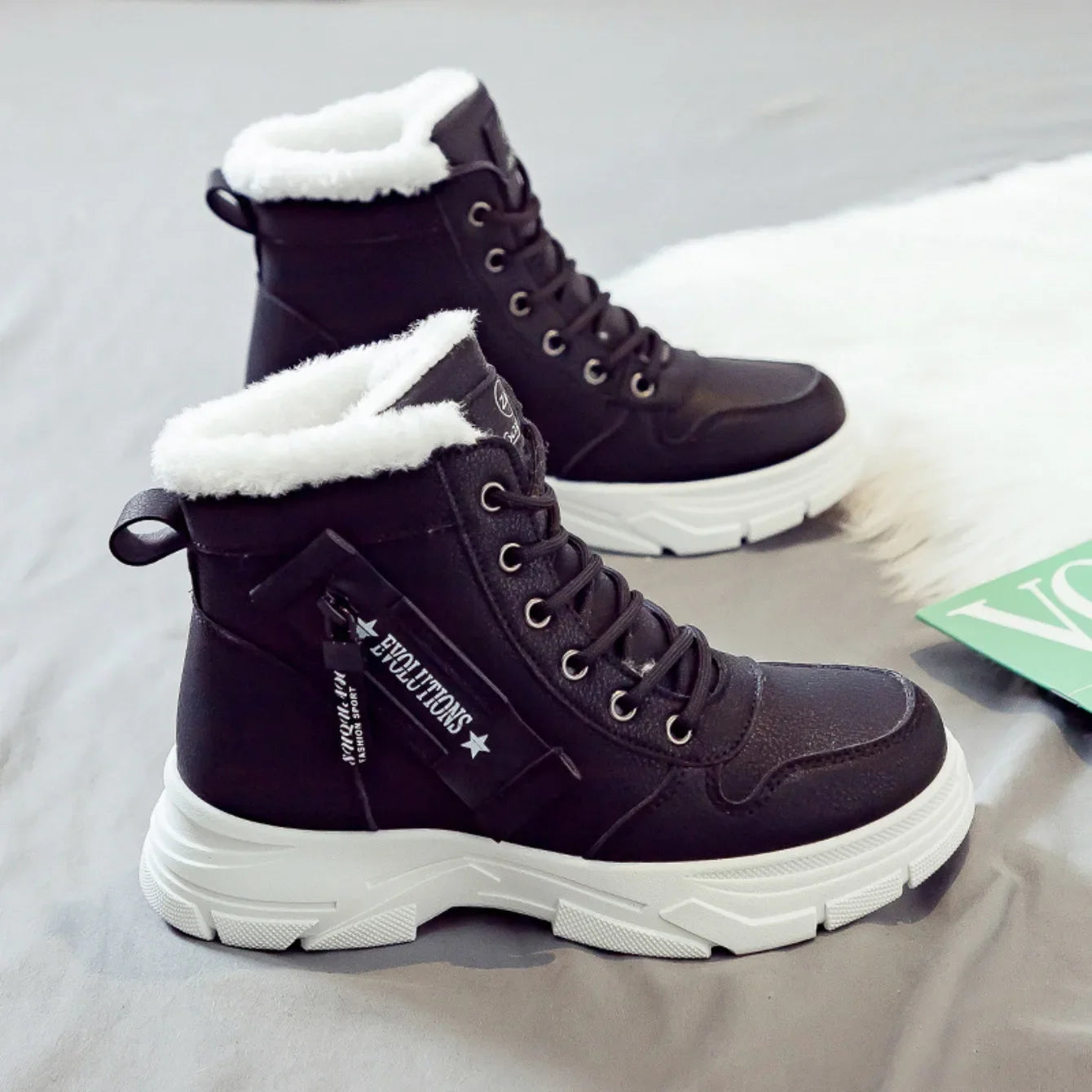 Winter Snow Boots for Women 2025 New Casual High-top Shoes Warm Sneakers Platform Comfortable Ankle Boots Women Shoes for Women