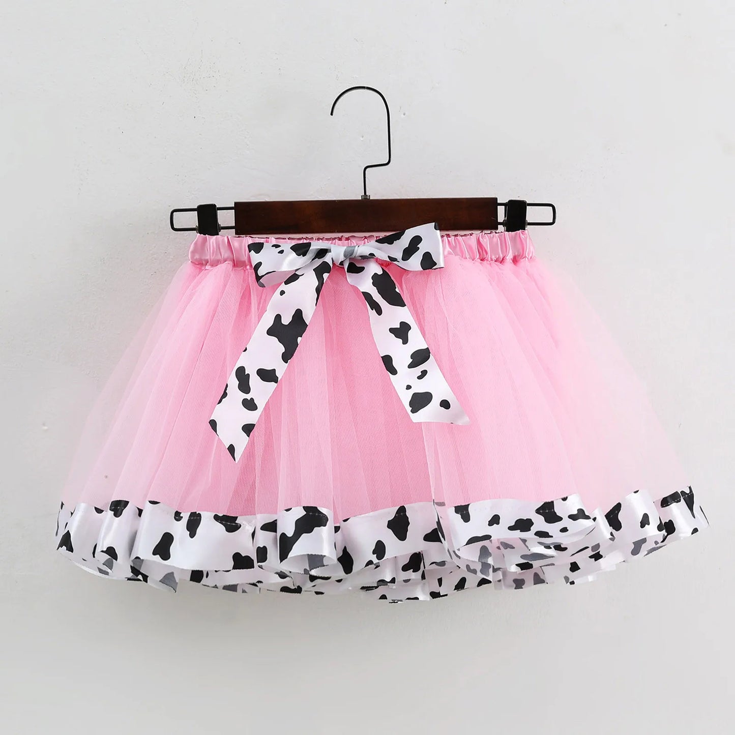 2-8Y Kids Girls Clothes Sets Girls Short Sleeved Letter Print Mesh Tutu Skirt Birthday Party Dance Performance Suits