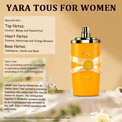 100ml Original Perfume Hombre Oil Body Spray Yara Moi For Women Eau De Parfum Lasting Fragrances High Quality Gift Deodorants
