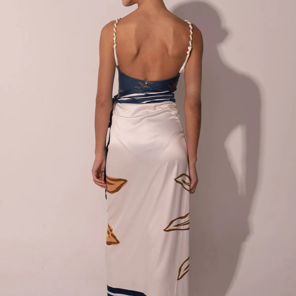 Fashion Women's Bikini Solid Color Printing One-Piece Strap 2024 Designer Trendy New Sexy Summer Beach Swimsuit