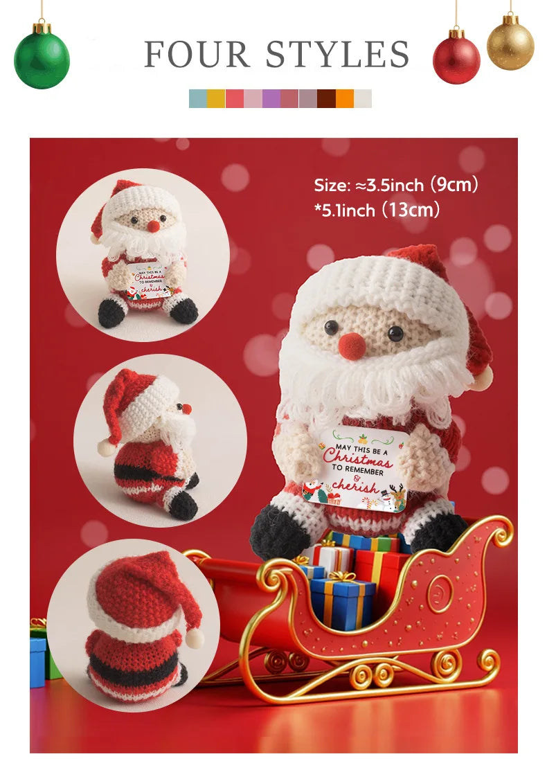 Christmas Positive Crochet Gifts Handmade Crochet Animals Dolls Christmas Gifts for women, Men, Mom, Dad, Teacher, Friend