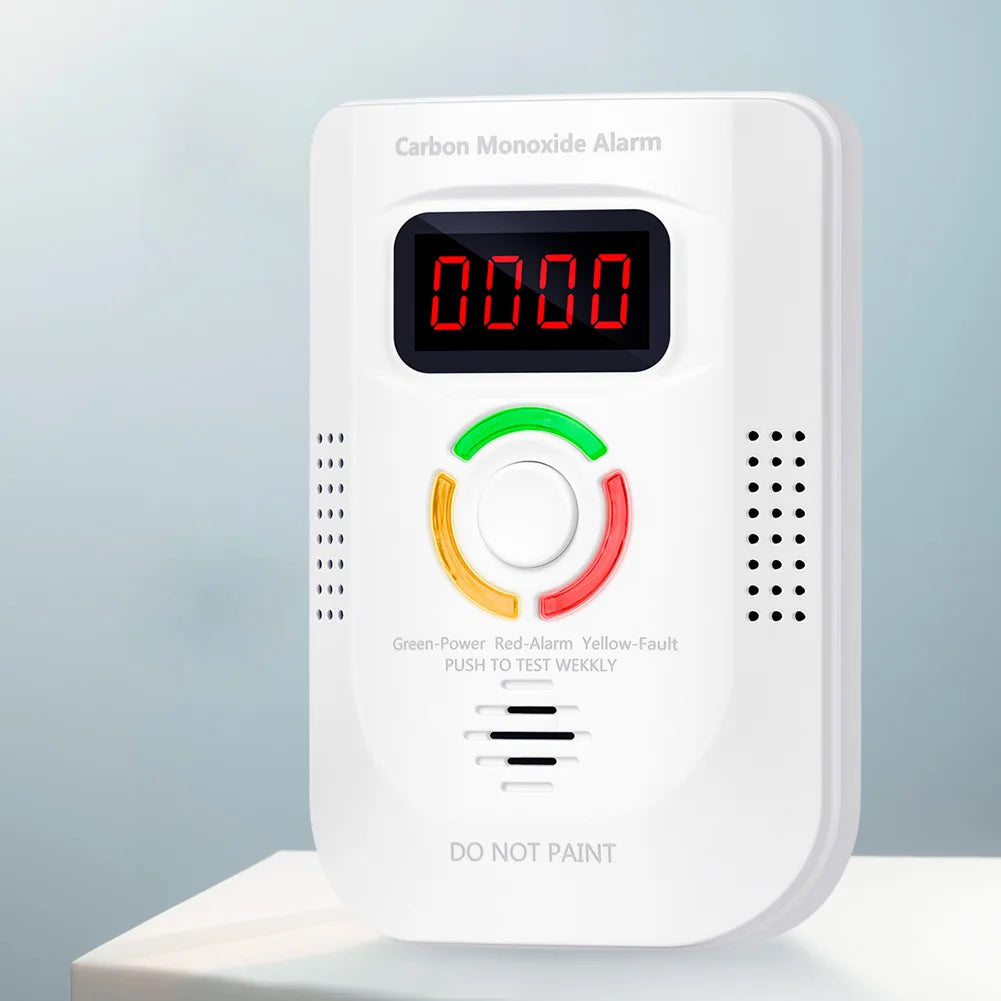 Plug-in Combustible Gas Leak Detector Monitor Sound Light Warning CO Leak Detector Combustible Gas Smoke Alarm for Kitchen Home