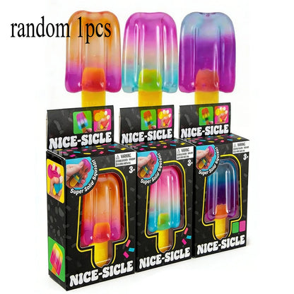 Schylling Needoh Nice Cube Sensory  Nice-Sicle Stress Relief Squishy Cube Anti-Anxiety Squeeze Object For Focus ADHD Population