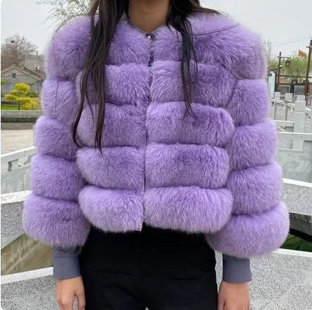 2024 Faux Raccoon Fur Coat Women Jacket Luxury Coat Women Winter Fluffy Jacket Thick Warm Furry Fur Outwear Faux Fur Coat