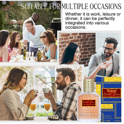 New Women's High-end Perfume Floral Fragrance 50ml Rivet Perfume Fresh Charm Lemon Orange Rose Eau De Toilette Pheromone