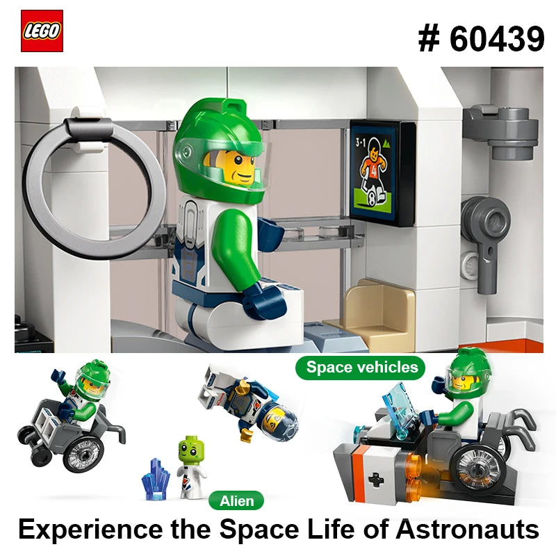 LEGO 60439 Space Science Lab CITY series 560pcs Buiding Blocks Model Kit DIY Toys For Boys Girl Children Gift ages 6+