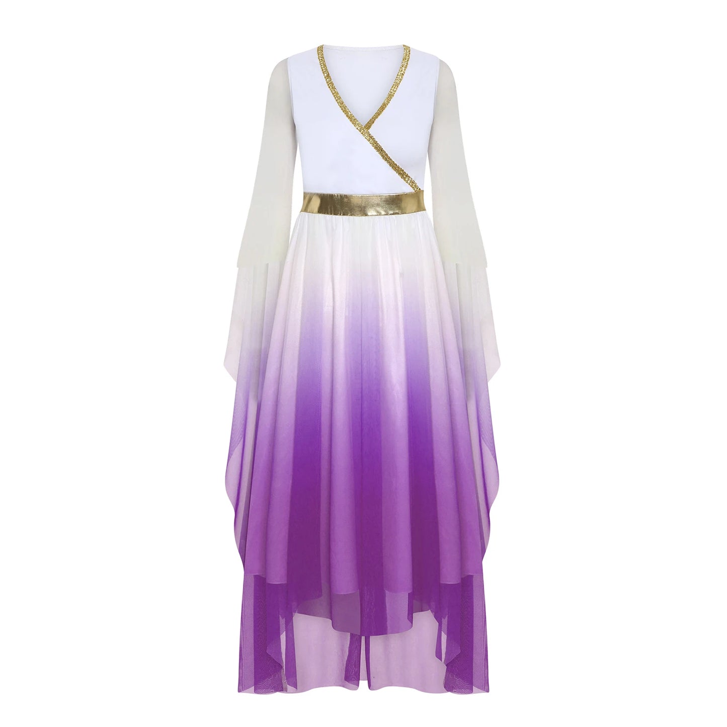Women Halloween Ancient Greek Goddesses Queen Cosplay Costume Roman Toga Gold Trim Cape Tunic Dress Church Choir Worship Robe