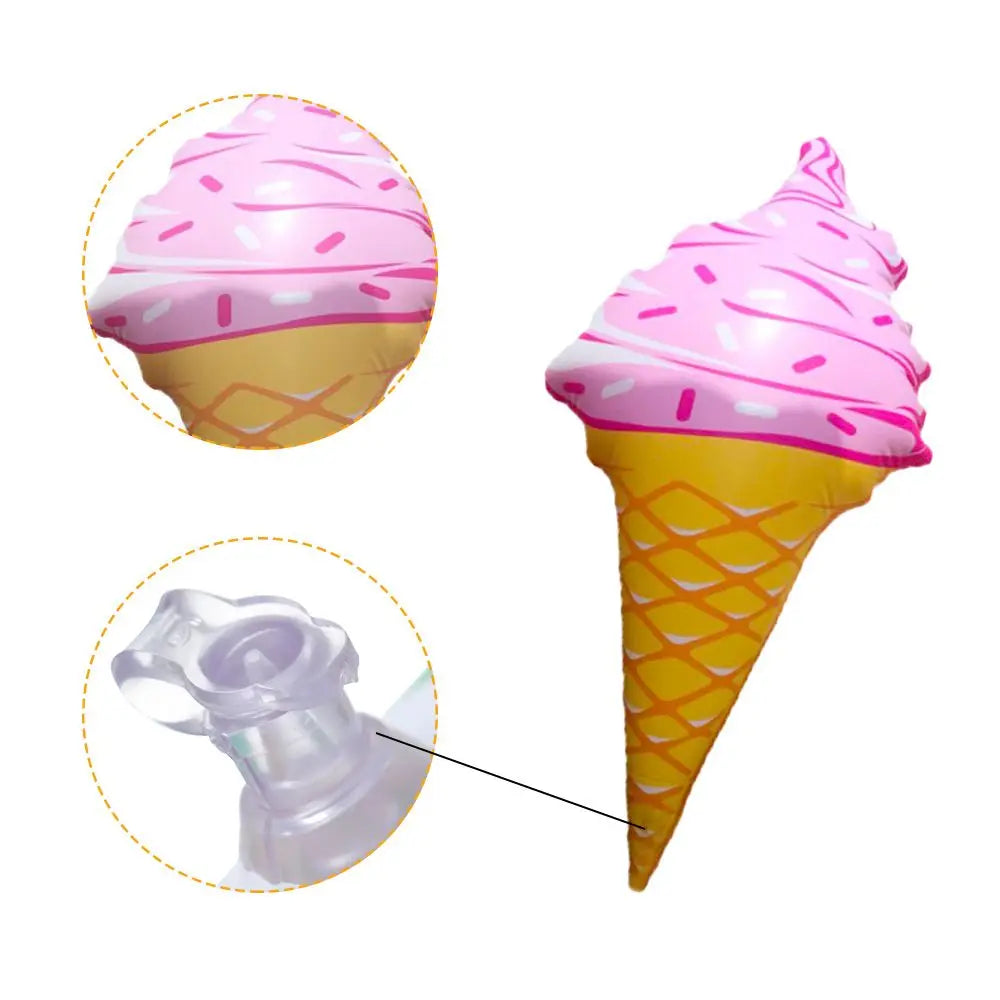 Cute Inflatable Ice Cream Swim Ring Lounger Pool Party Swimming Pool Floats for Adults Summer Outdoor Creative Pool Floats