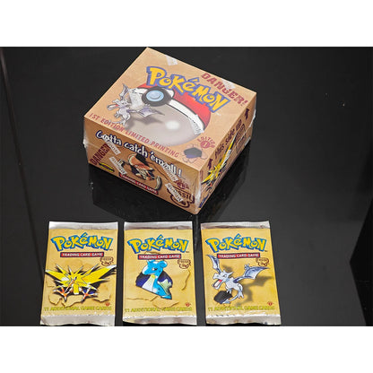 Pokemon Foil 36 Packs 1ST Edition Classic Base Set Proxy Cards PKM Games Board Games Whole Set Card Collection Toys Gifts New