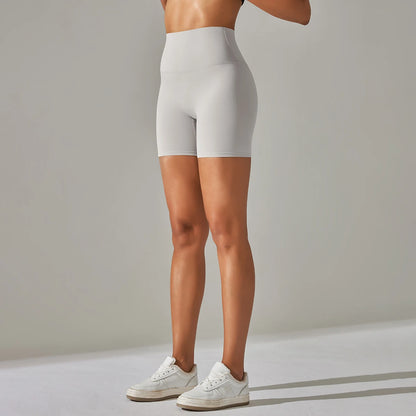 Summer Women Yoga Shorts Naked Feel Sports Shorts  Fitness Tights High Waist Gmy Running Push Up Clothes Workout Cycling Shorts