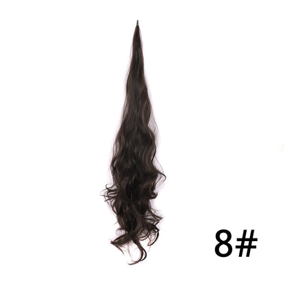 32" Flexible Wrap Around Ponytail Hair Extension Long Curly Synthetic Ponytail Wavy Pretty Hair Ponytails Hairpieces For Women