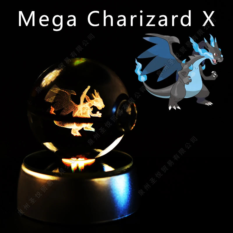 EtherealBe Pokemon 3D Crystal Ball Night Light