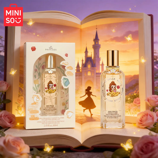 MINISO & DISNEY BELLE Women Perfume Original Luxury Floral Fragrance For Woman Spray 60ML Girl Birthday Present Children Gift