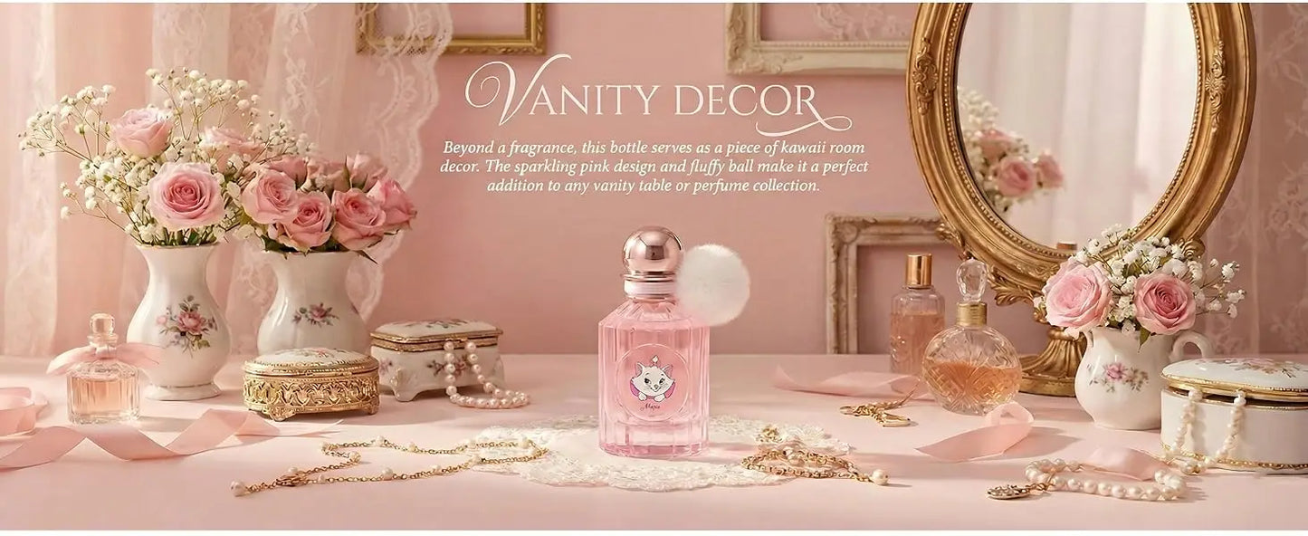 MINISO & DISNEY MARIE Women Perfume Original Floral Fruity Fragrance For Woman Spray 50ML Girl Birthday Present Children Gift
