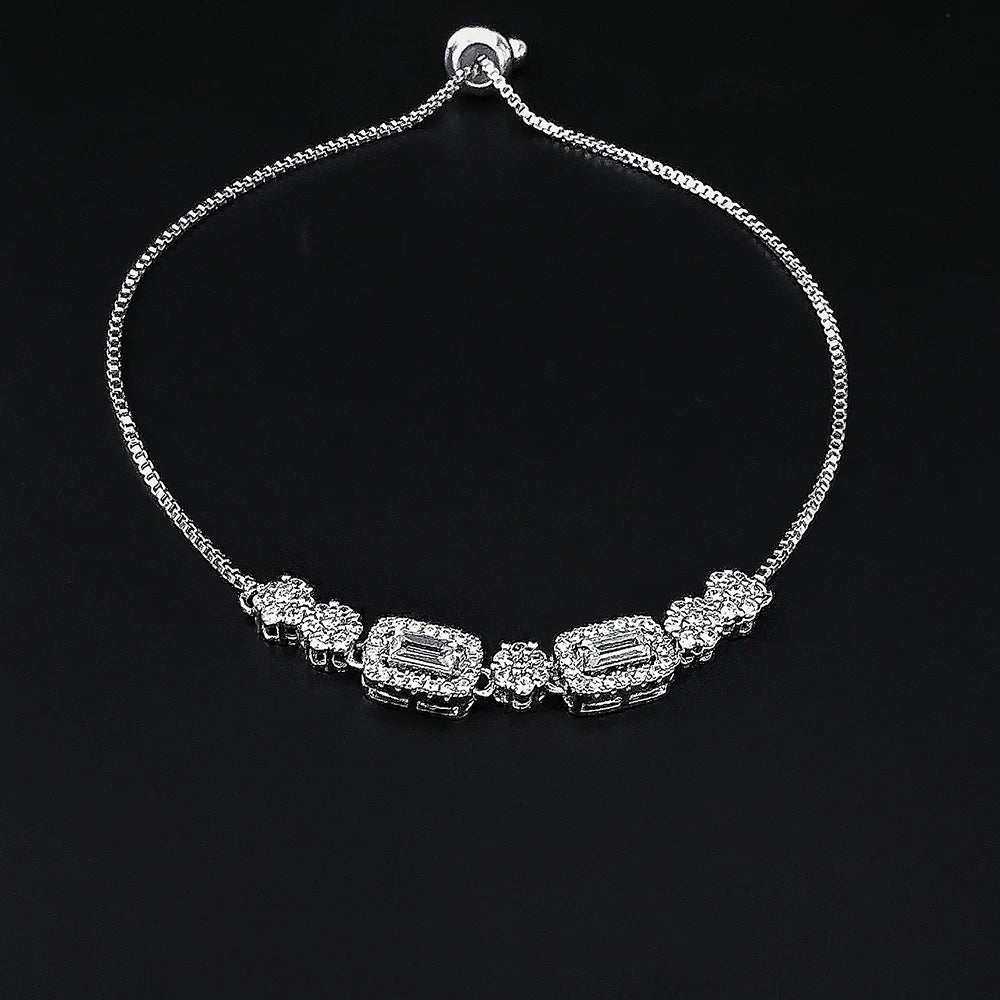 2024 New Arrival Fashion Silver Color Bracelet Bangle for Women Christmas Gift Jewelry Wholesale S026