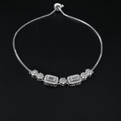 2024 New Arrival Fashion Silver Color Bracelet Bangle for Women Christmas Gift Jewelry Wholesale S026