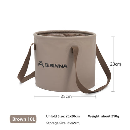 BSWolf New Folding Bucket Waterproof Water Sink Bucket Portable Outdoor Travel Foldable Basin Camping Hiking Storage Bucket